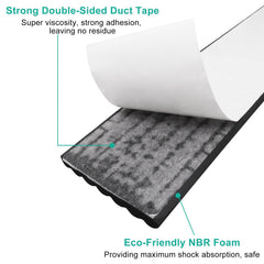 BUXIMN widened edge protector fits desks and tables to cover sharp corners safely.