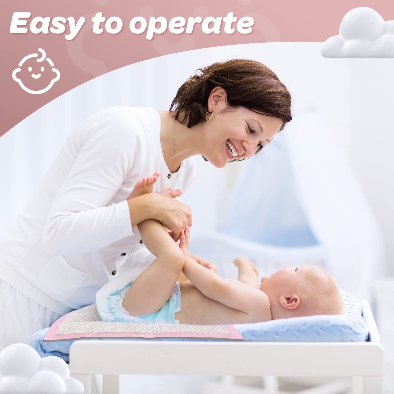 Buyockss changing pad liner with soft topsheet for gentle baby comfort.