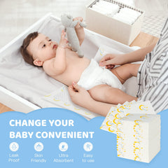 Soft breathable Buyockss pad resting on a changing surface