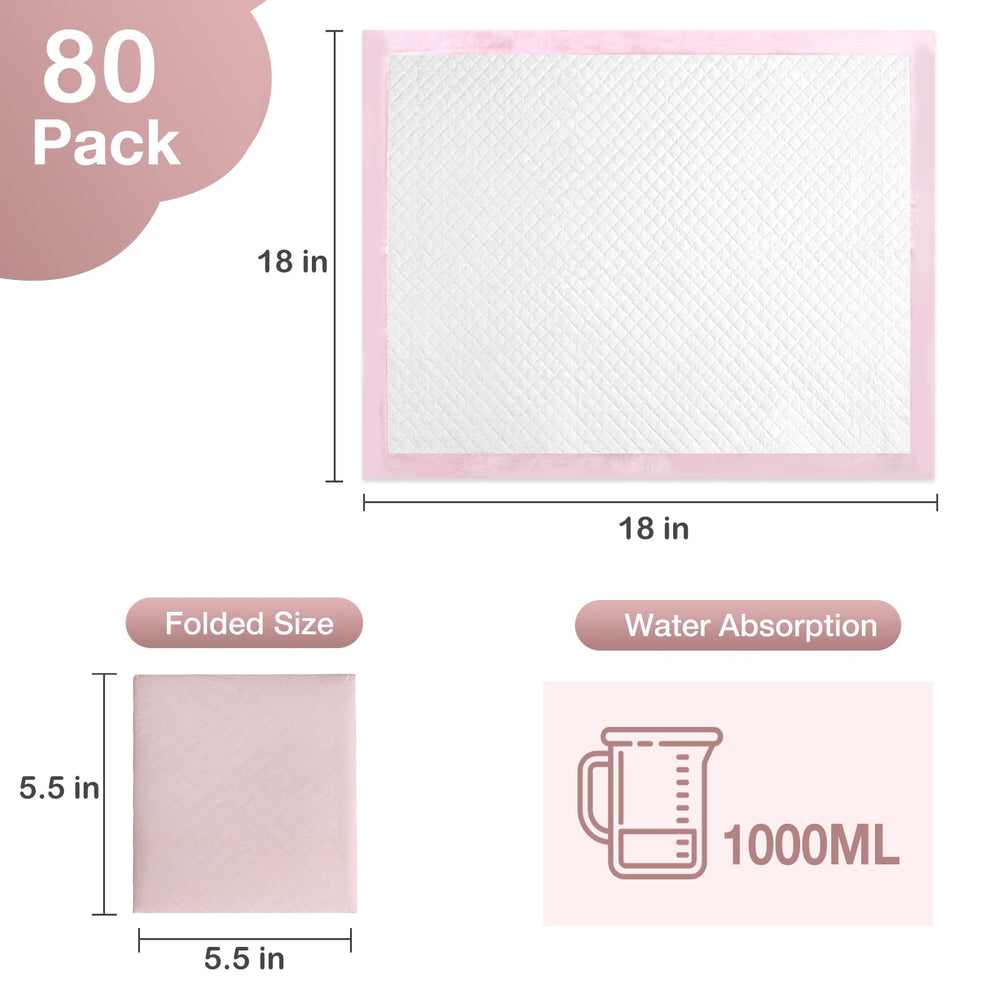 Buyockss quick-dry underpads keep surfaces dry after diaper changes.