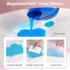 Buyockss liner features sealed edges to help contain leaks during use.