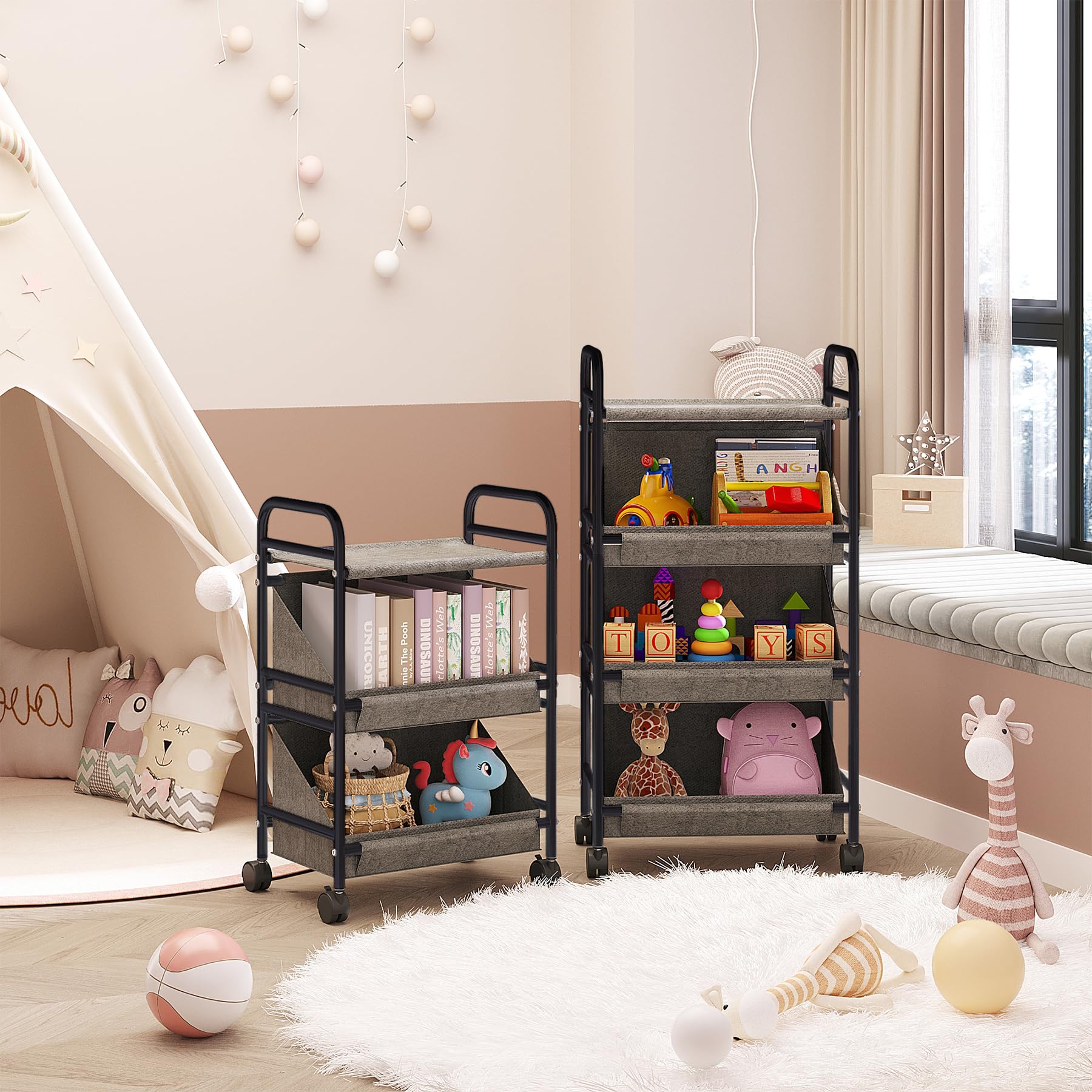 Kids can reach items safely with the kid-friendly height