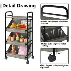 Tilted design allows quick visibility and access to items