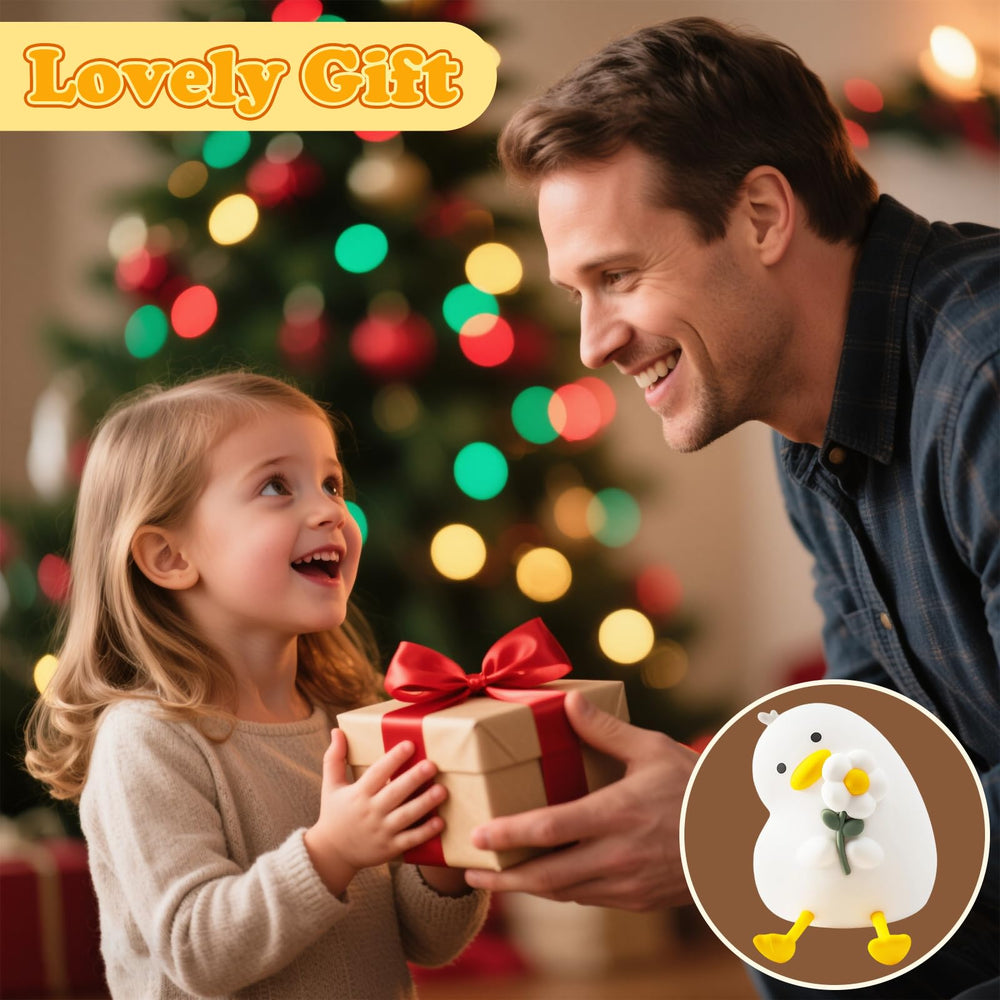 BVI Boomervivi Flower Duck Night Light made of soft silicone safe for touch