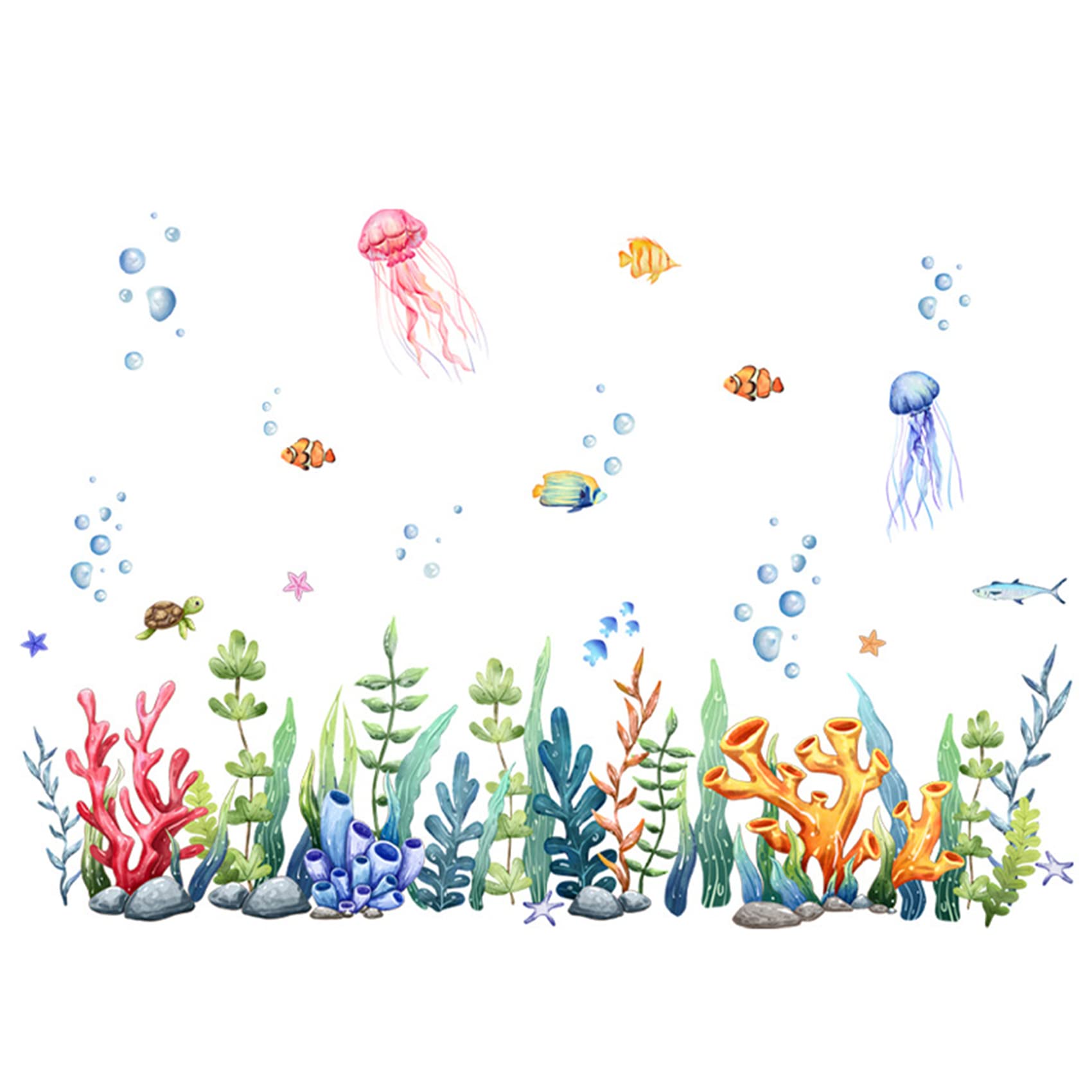 BWCXXZH Under The Sea bubbles enhance ocean-themed playroom decor