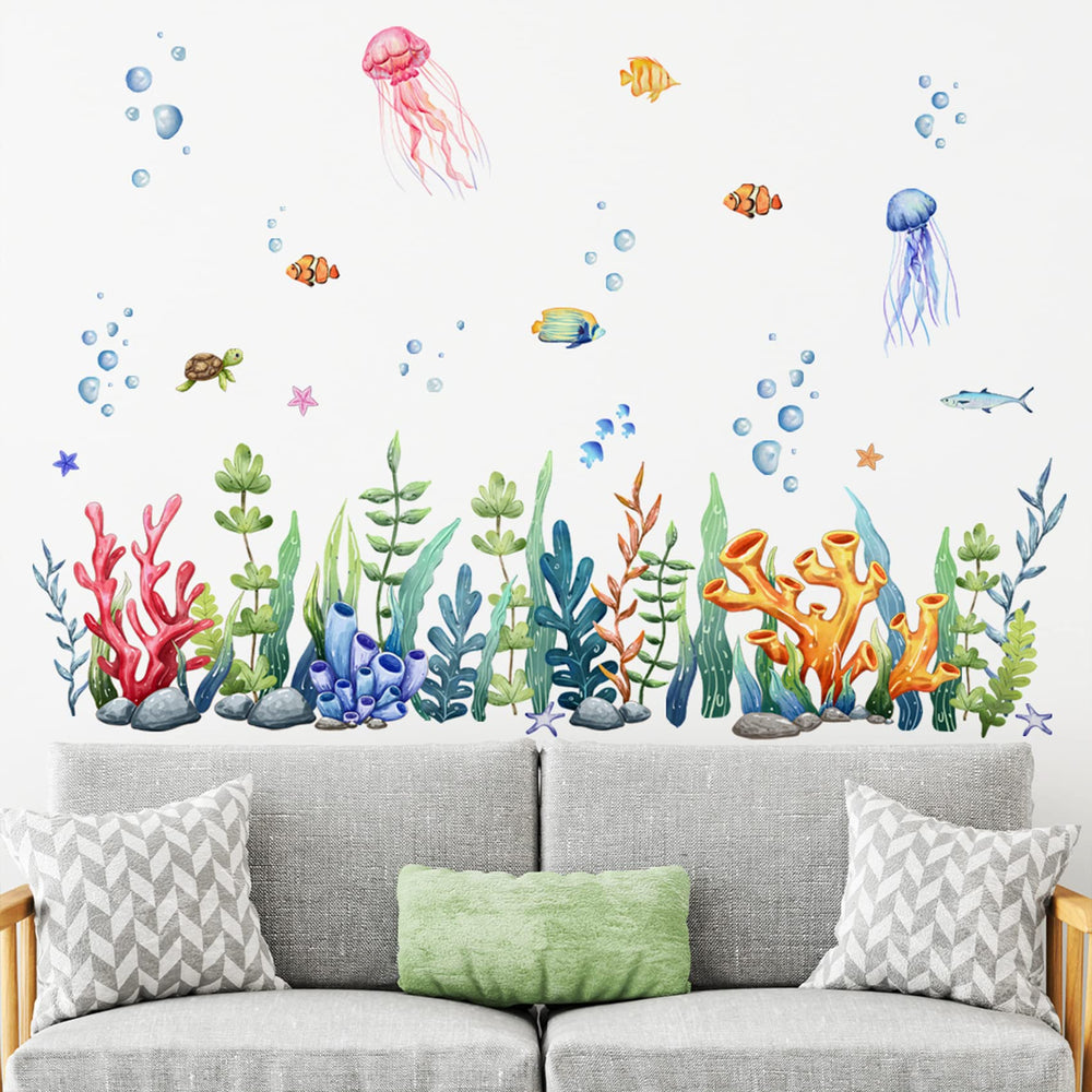 BWCXXZH Under The Sea jellyfish stickers add playful color to nurseries