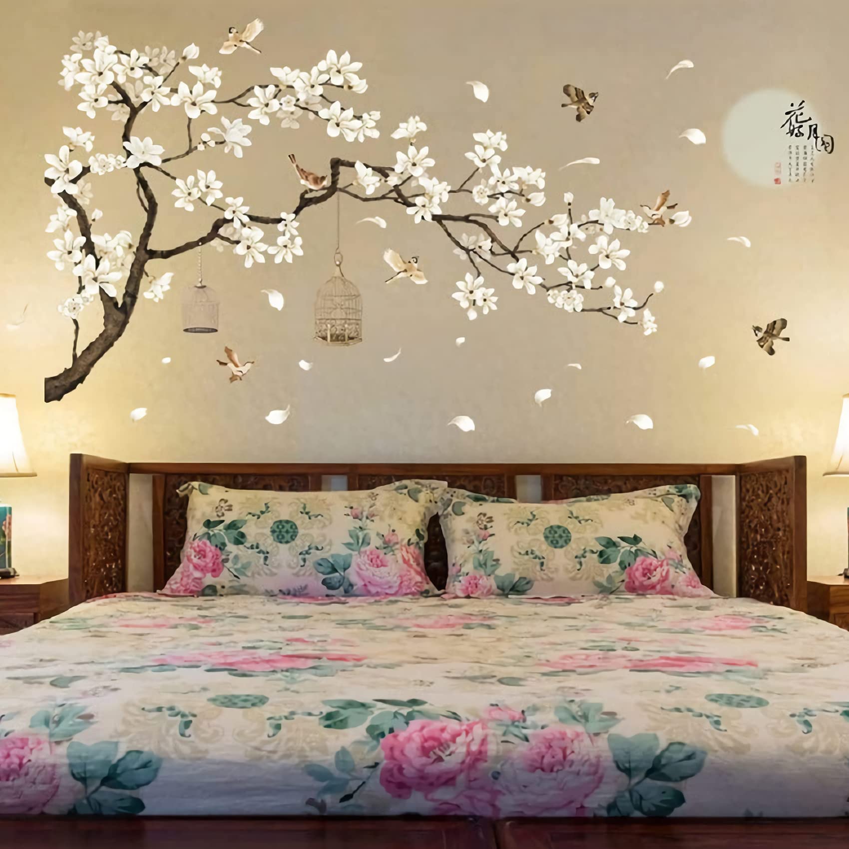 BWCXXZH 3D tree mural decor adds depth to spaces without wall damage.