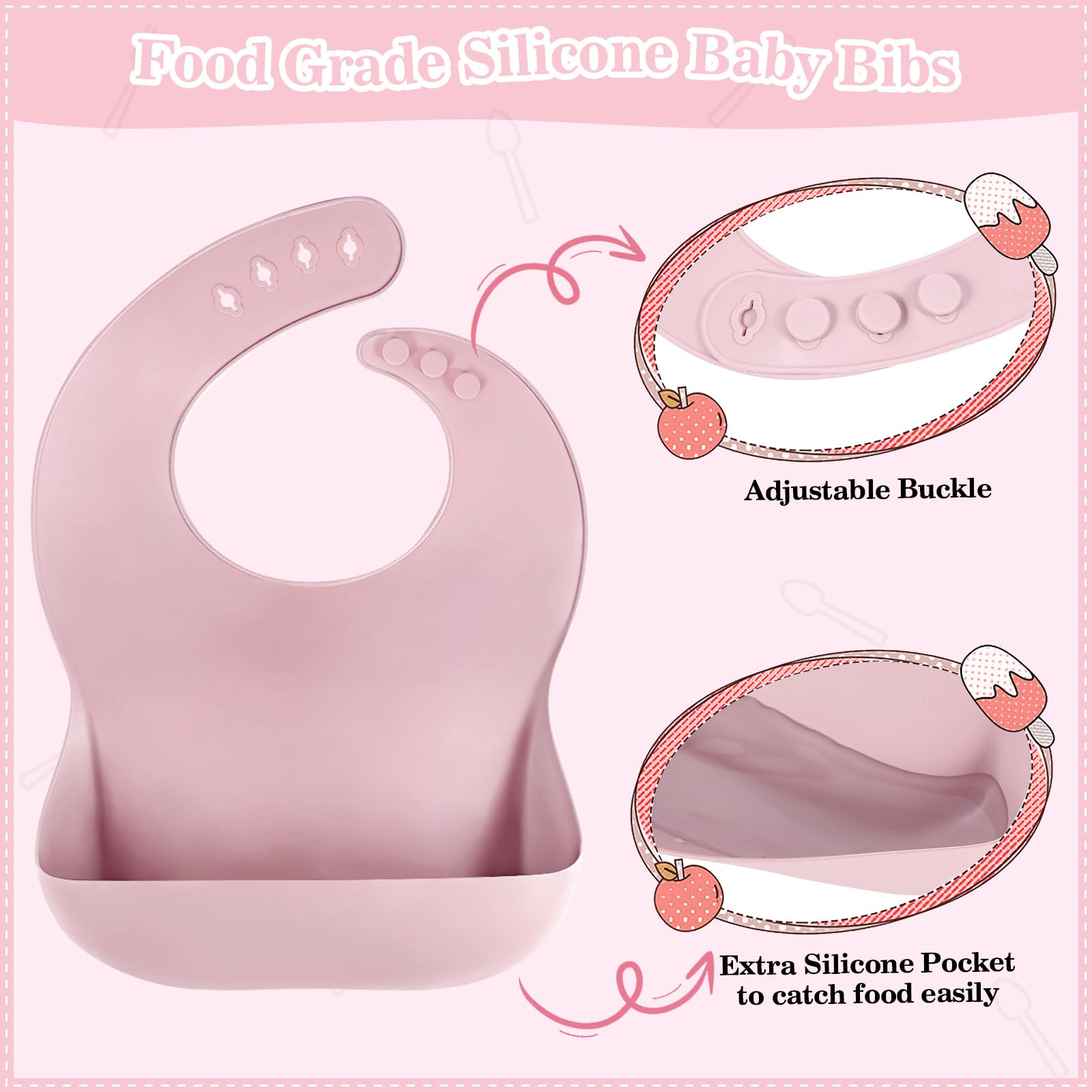 BXLL baby spoon and fork set designed for tiny hands and safe grip