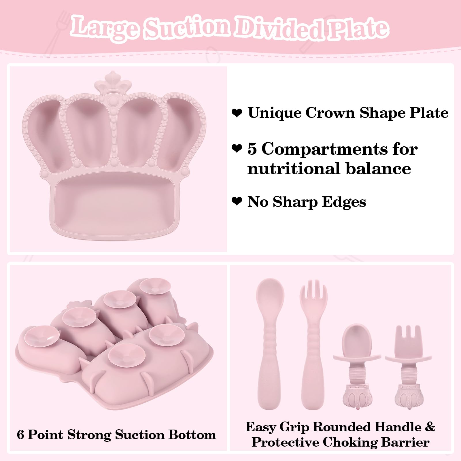BXLL silicone bib with food catcher protects clothing from mess