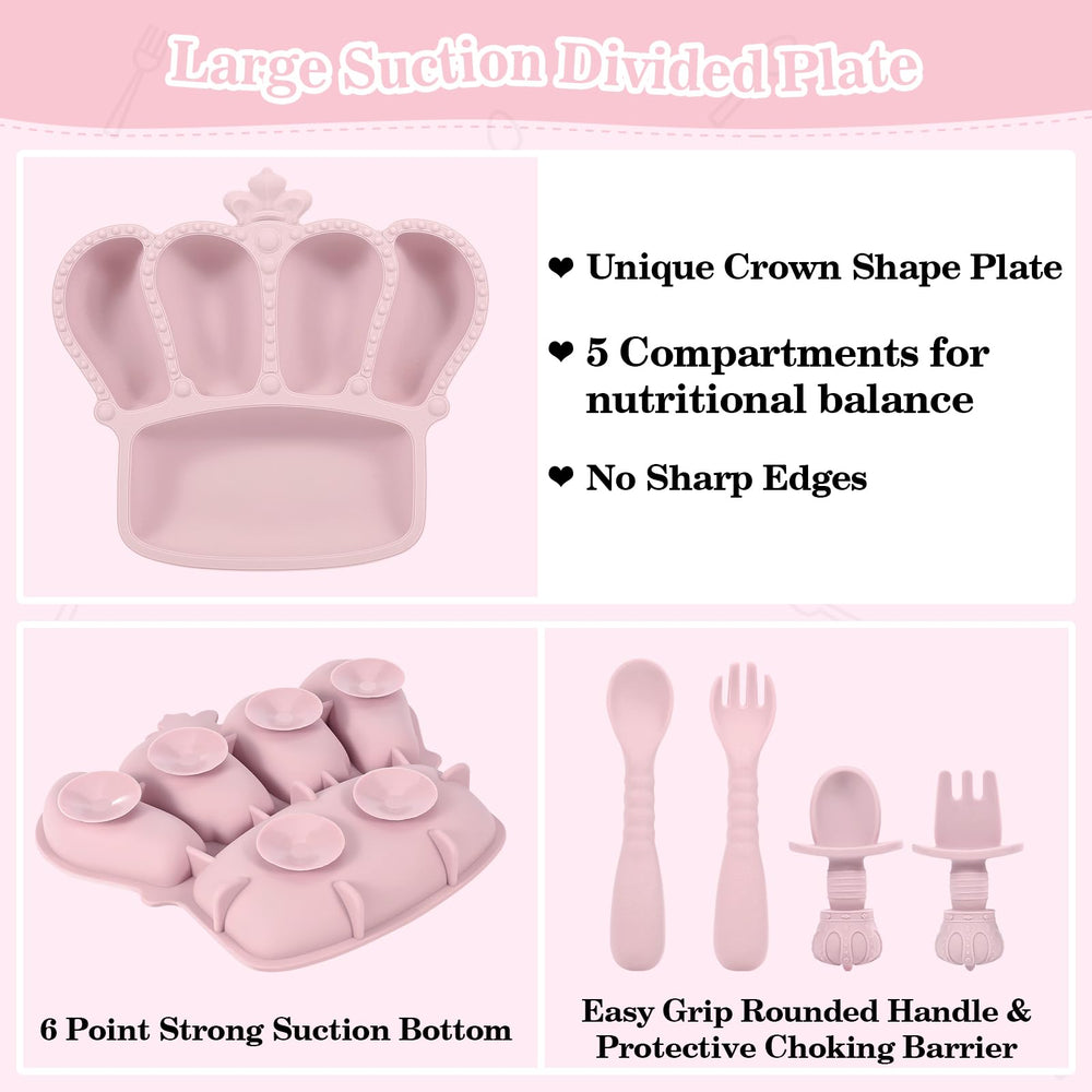 BXLL silicone bib with food catcher protects clothing from mess