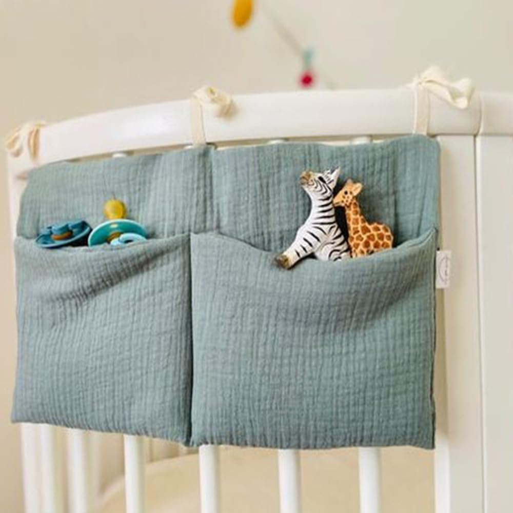 BxuanW easy-hanging crib accessory for tidy bedtime routines