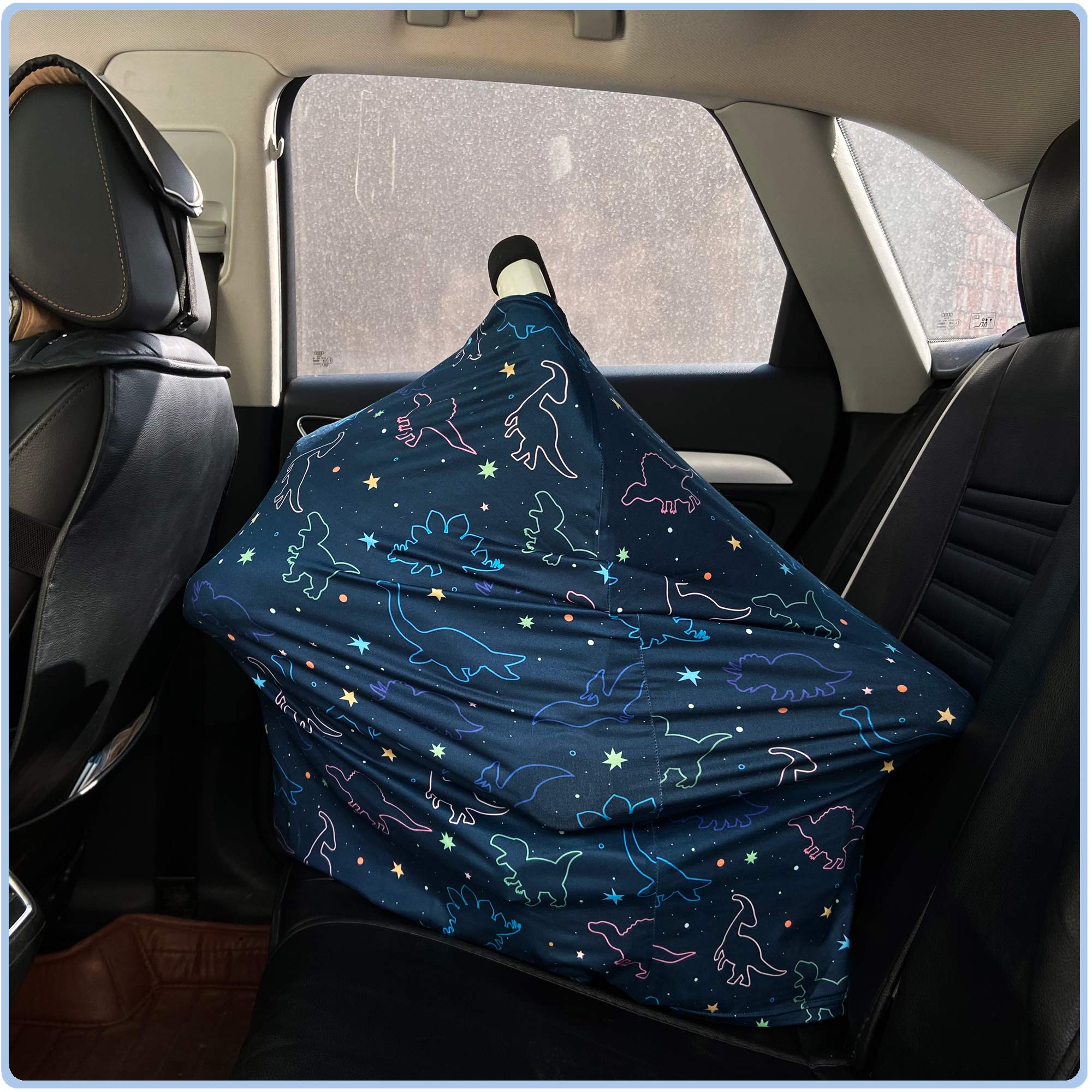 ByeBye Calorie car seat cover fits most seats quickly and securely.