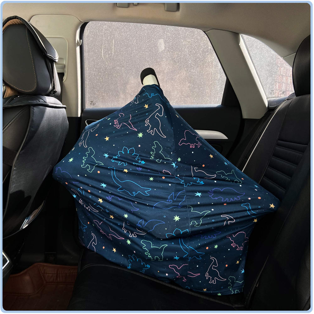 ByeBye Calorie car seat cover fits most seats quickly and securely.