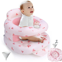 BYEQWB inflatable baby seat quick inflate enables fast setup for busy parents.