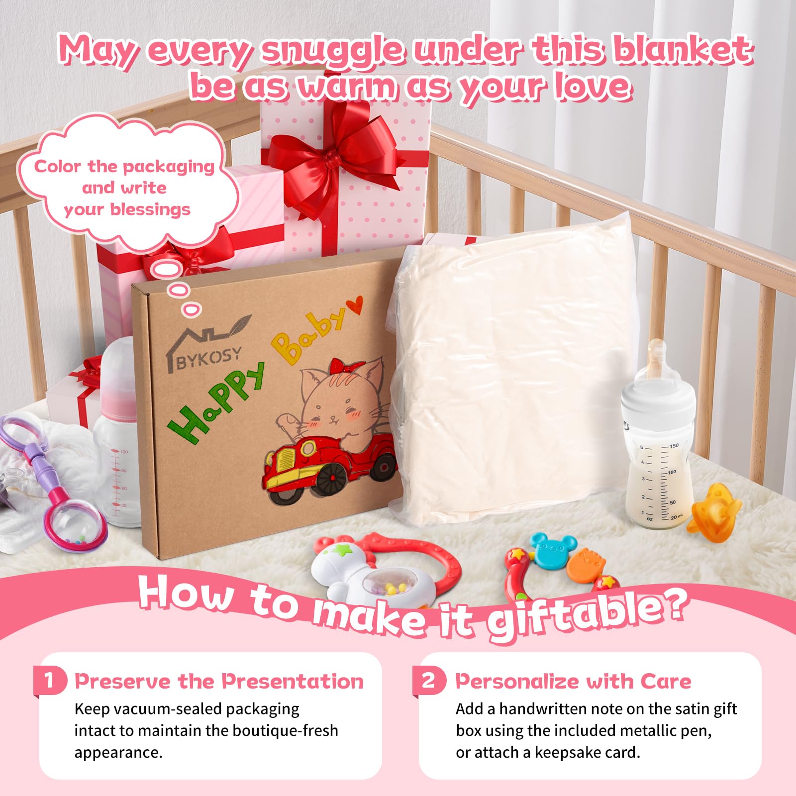 BYKOSY blanket care washer and dryer safe for easy maintenance