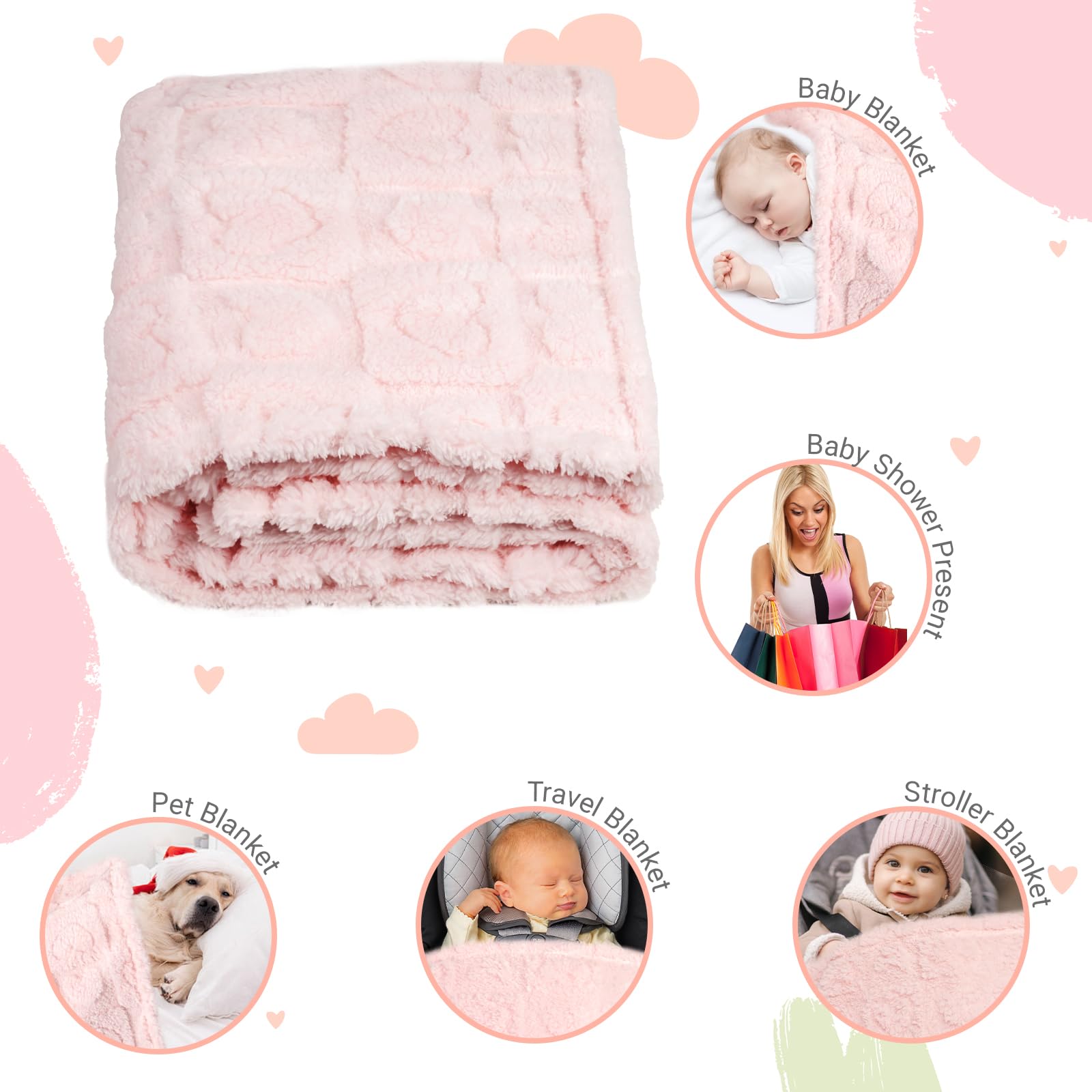 BYKOSY blanket with solid color reverse offers versatile styling