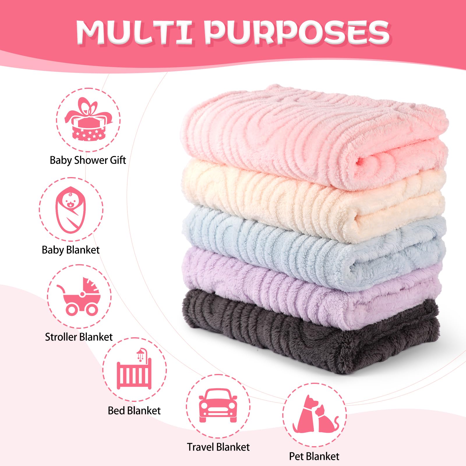 BYKOSY blanket in stroller for on the go warmth