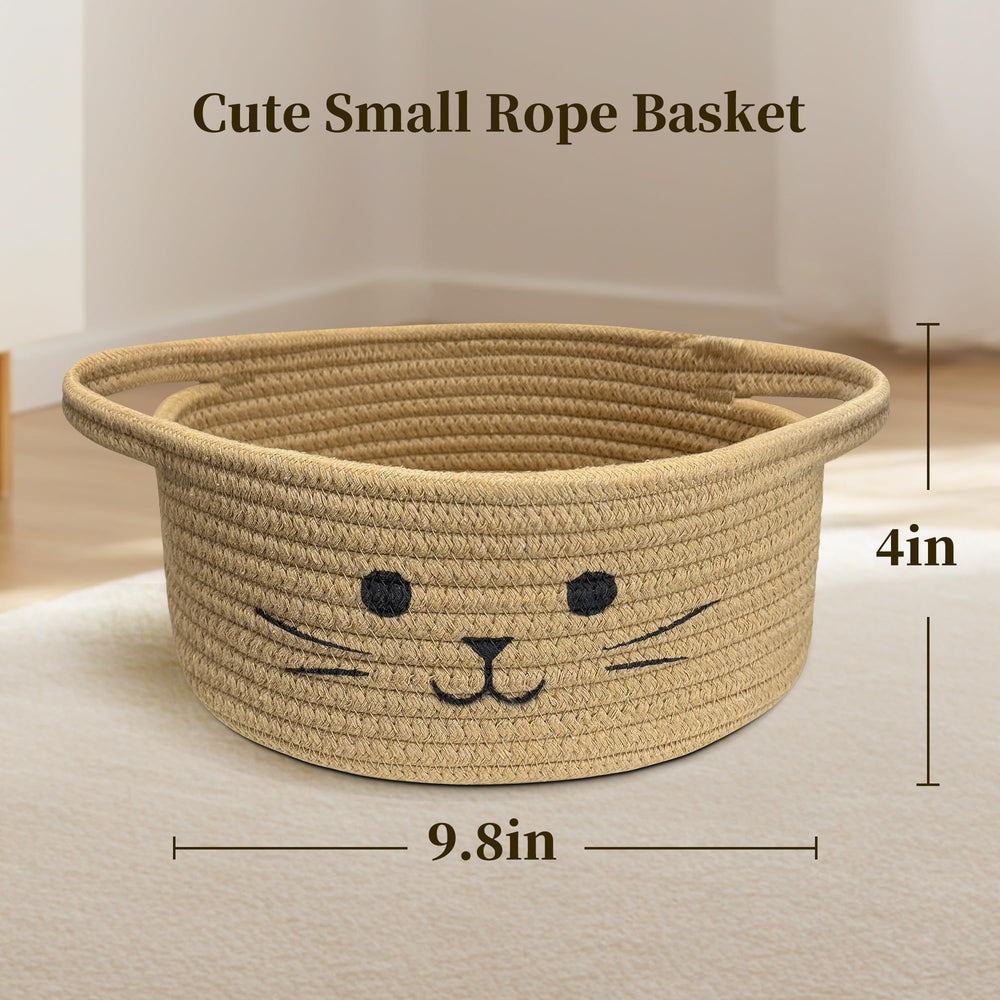 BYLSSNUK cat toy basket with foldable design, space-saving storage.