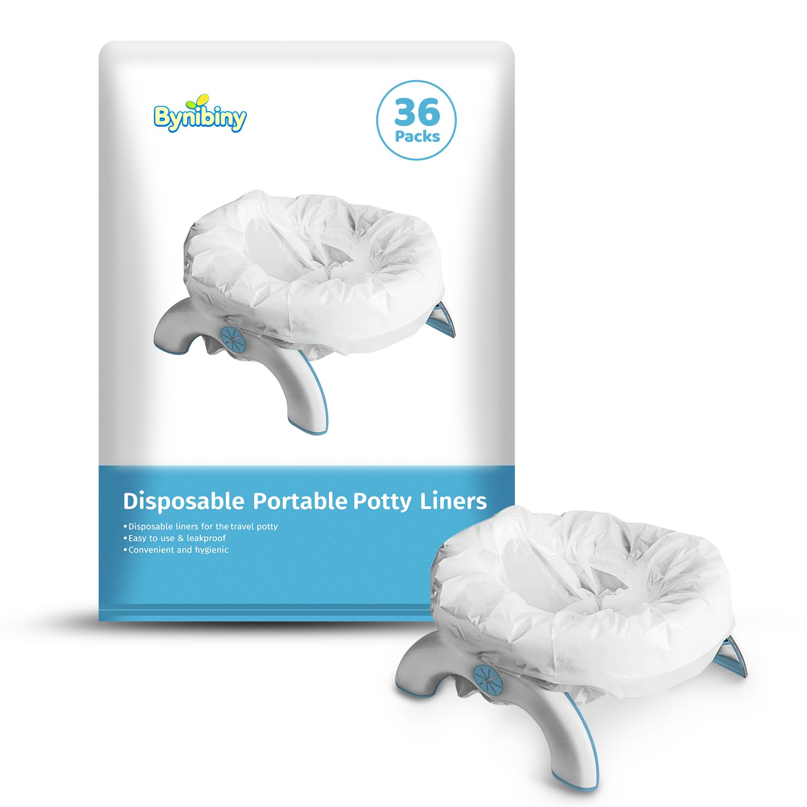 bynibiny potty bags with absorbent pad keep trips clean and mess-free for toddlers