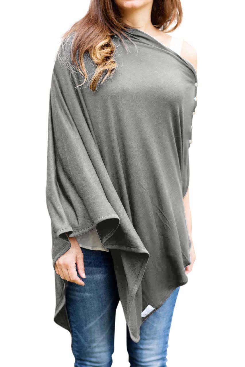 Byrd & Blume maternity cover closeup, showcasing soft fabric for gentle feeding privacy.