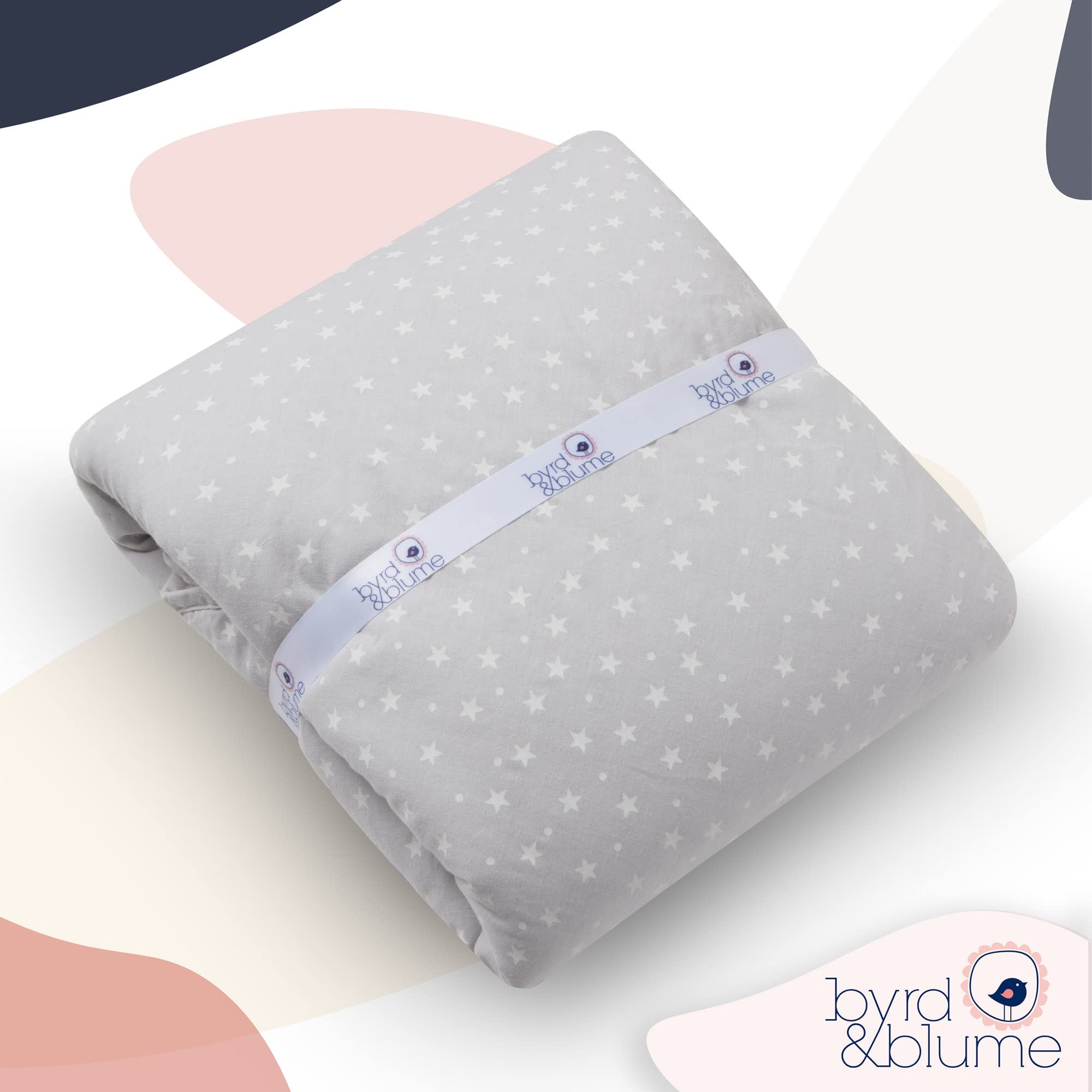 Byrd & Blume Soft hypoallergenic surface supports delicate skin.