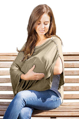 Byrd & Blume breastfeeding wrap 360 coverage ideal for private feeding in public.