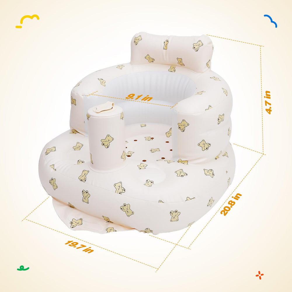 BZVQLO portable floor seat deflated for compact travel and storage