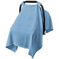 C COMCROSFLY baby car seat cover in breathable muslin for gentle, cool comfort