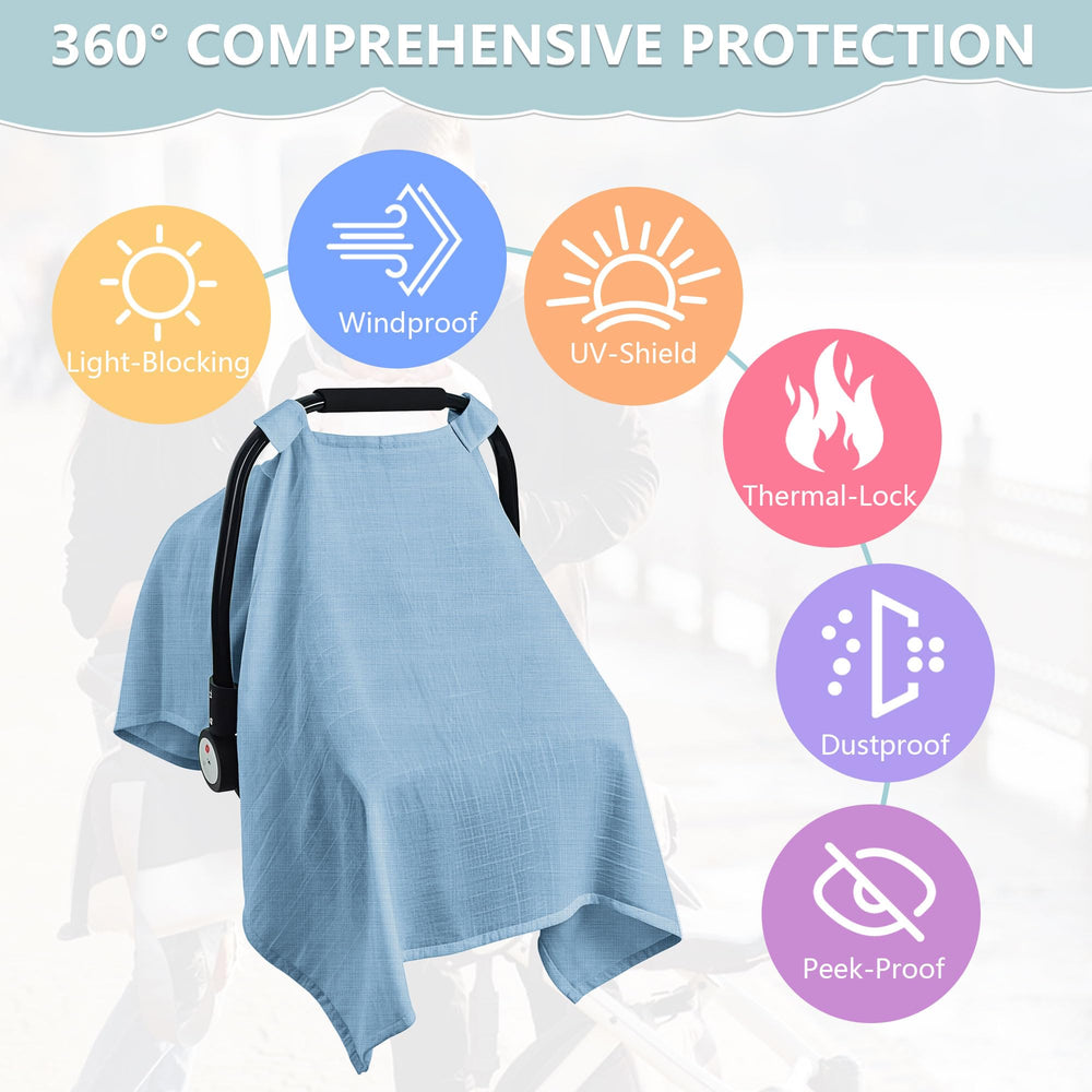 C COMCROSFLY privacy sun shield car seat cover keeps baby shaded and private