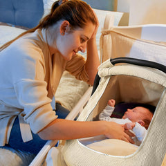 C COMCROSFLY cover used as stroller and nursing cover in Wheat