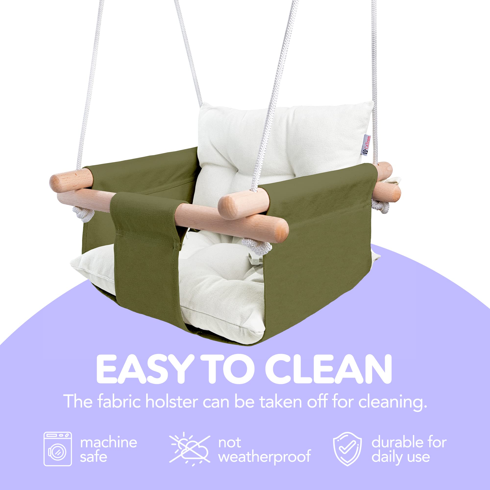 CaTeam machine-washable canvas simplifies cleanup after playtime