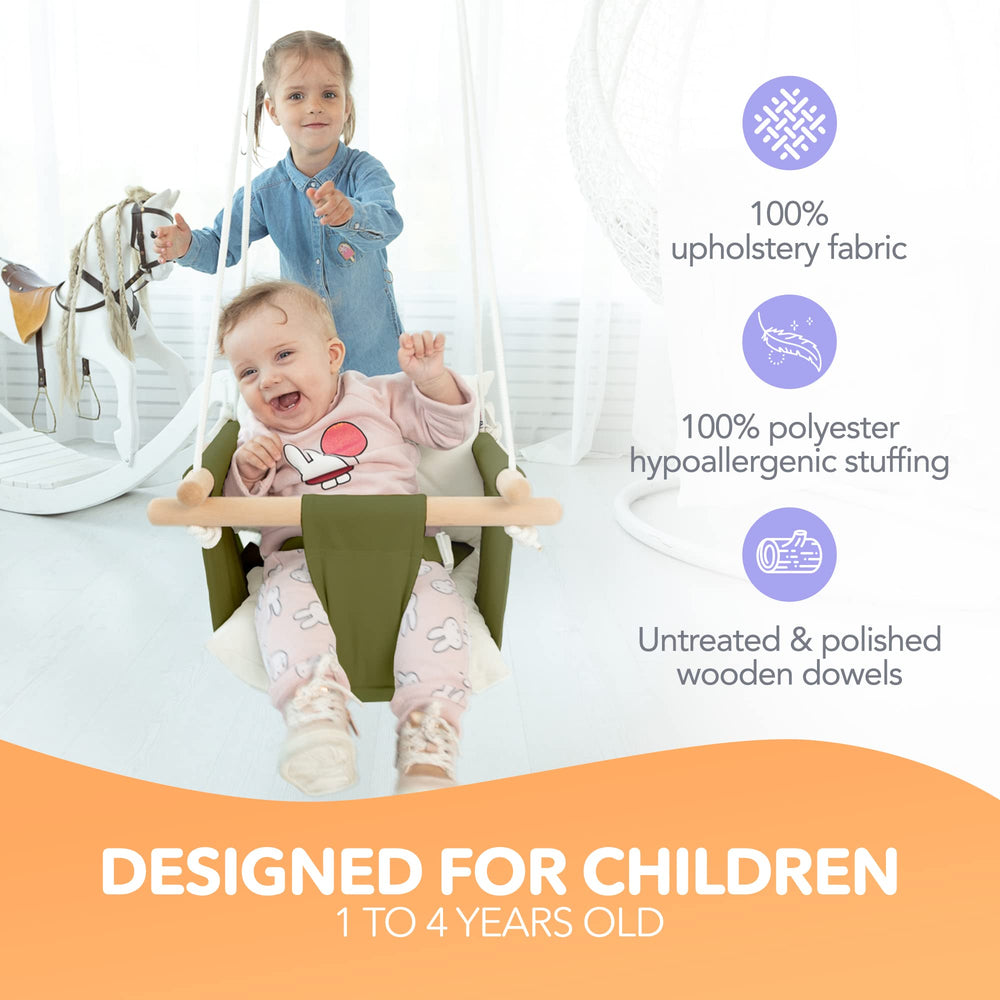 CaTeam wooden dowel frame providing sturdy natural support during play
