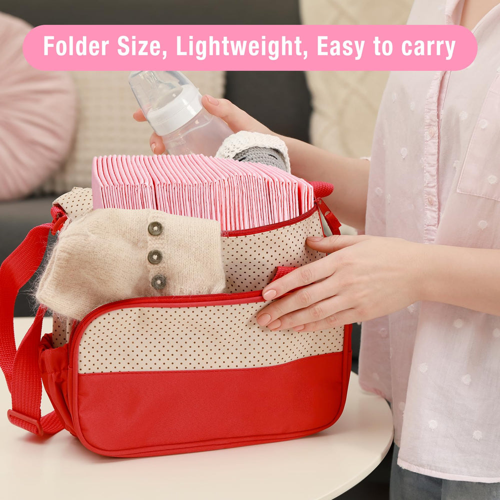 Cabaubl travel-pack disposable pads for on-the-go changes.