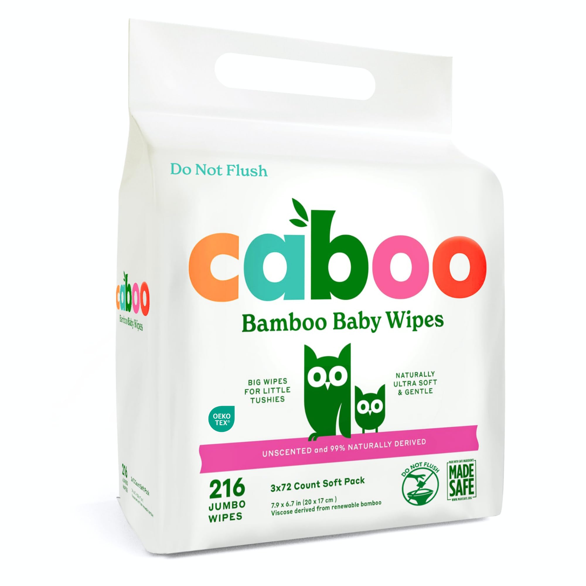 Caboo Baby Wipes bamboo viscose close-up showing soft, eco-friendly texture for sensitive skin.
