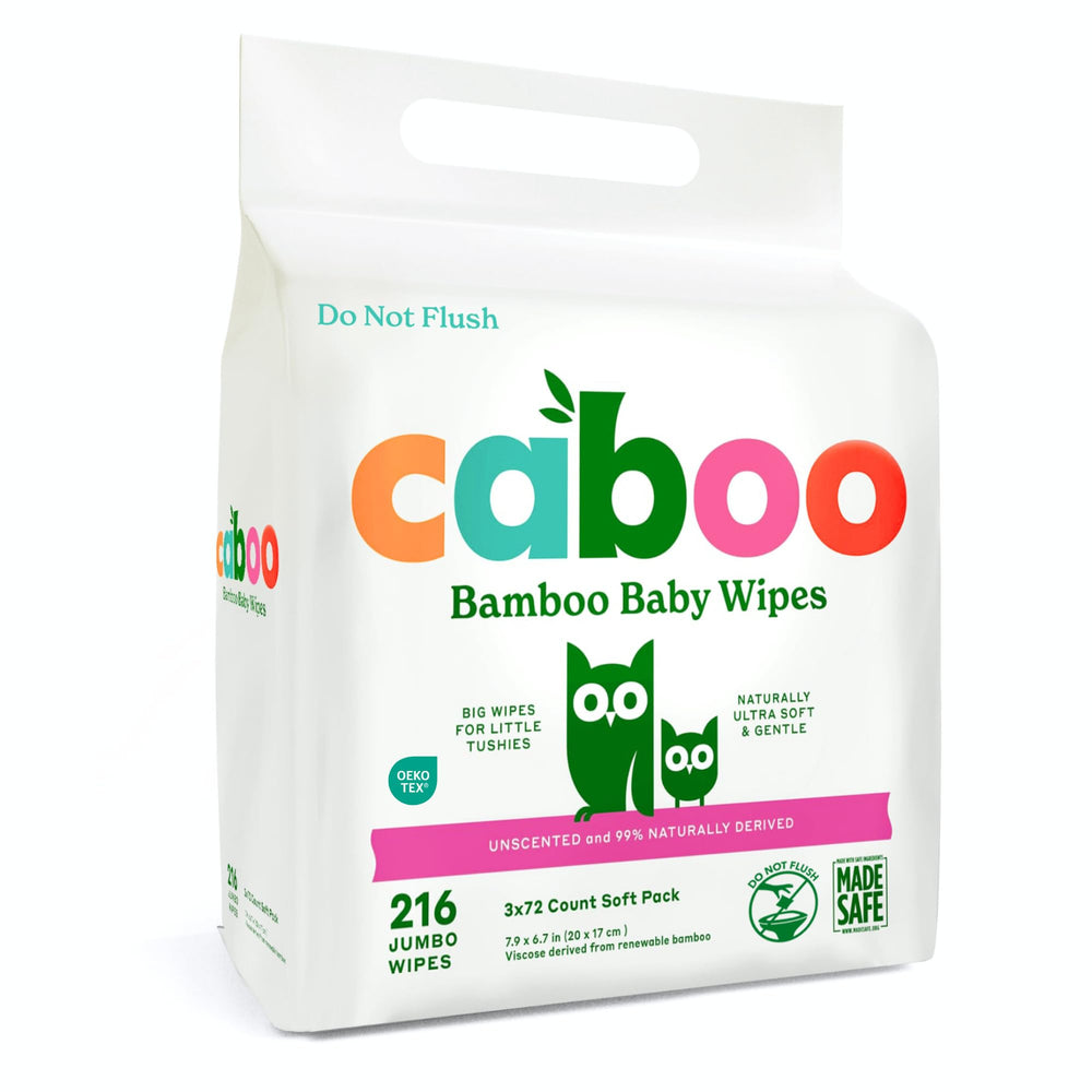 Caboo Baby Wipes bamboo viscose close-up showing soft, eco-friendly texture for sensitive skin.
