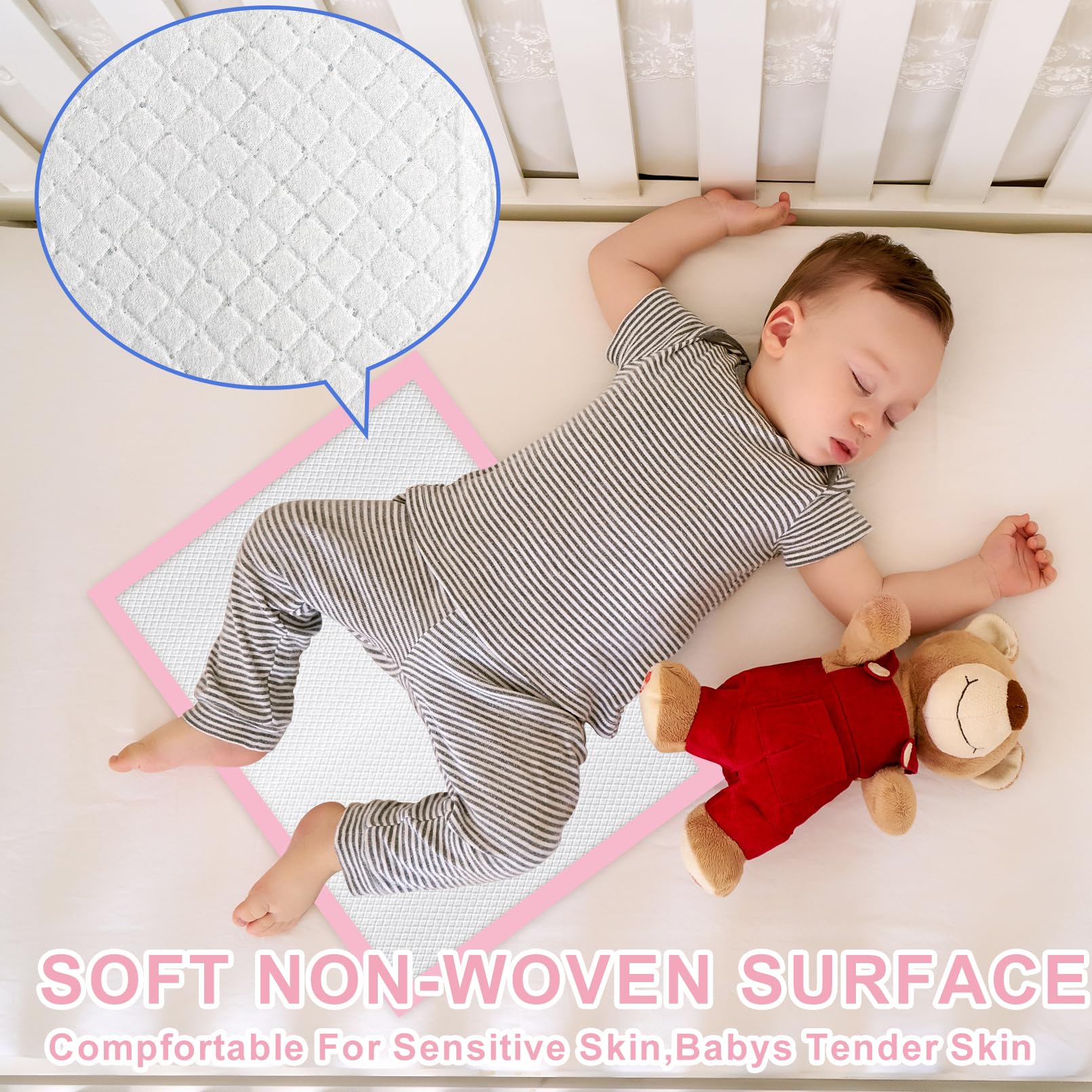 CACASO newborn-friendly pad gentle on sensitive skin during care.