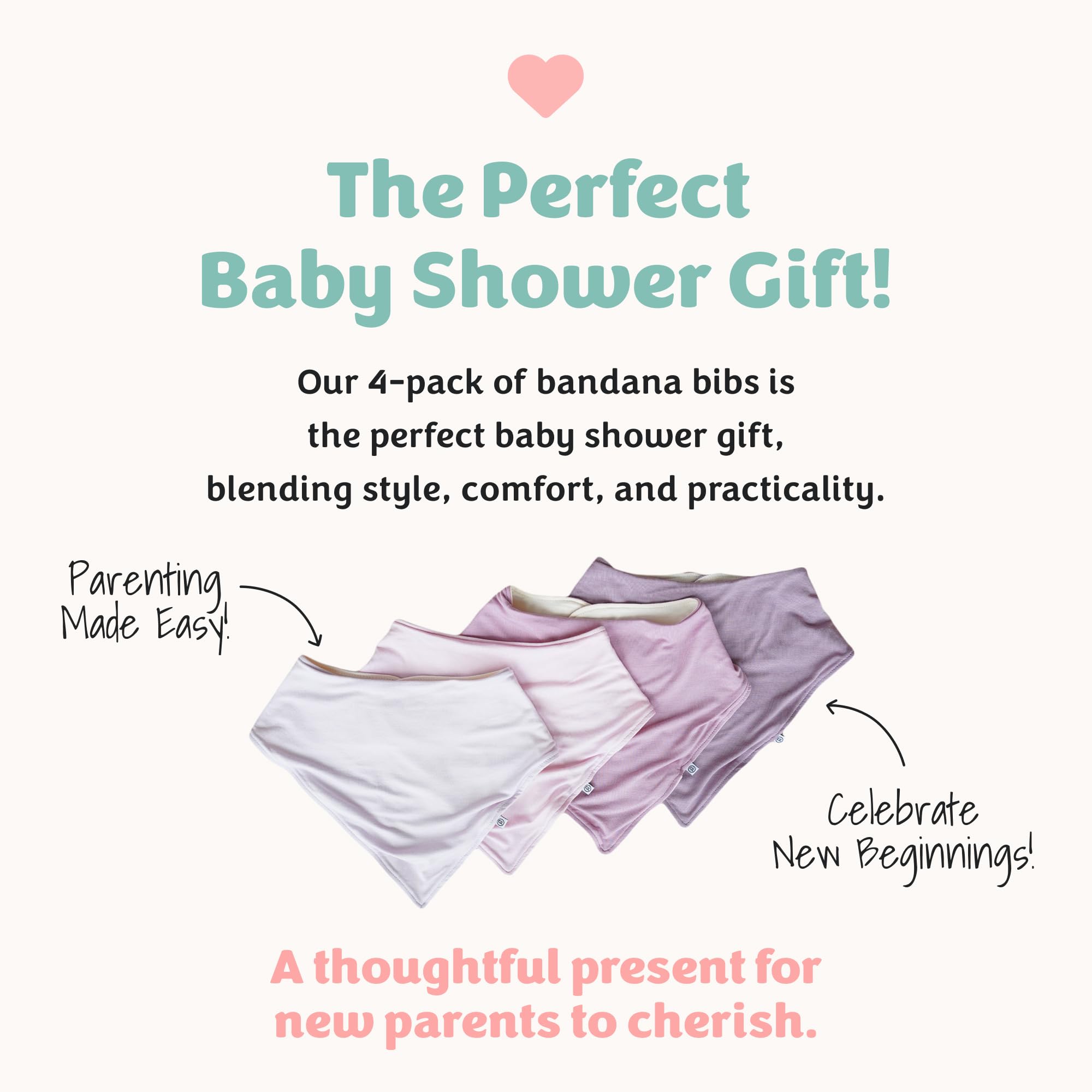 Caden Lane Bandana Bibs remain gentle on skin thanks to bamboo fabric.