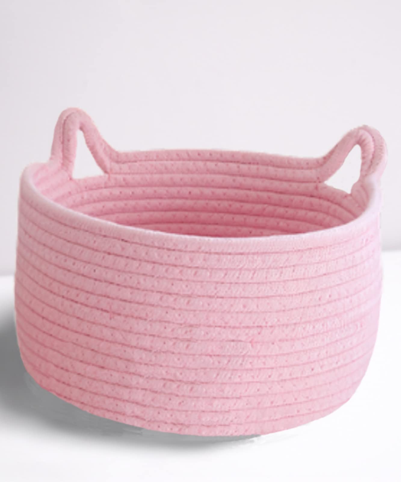 Cafshion cat ears basket with handle for stylish toy storage and nursery decor