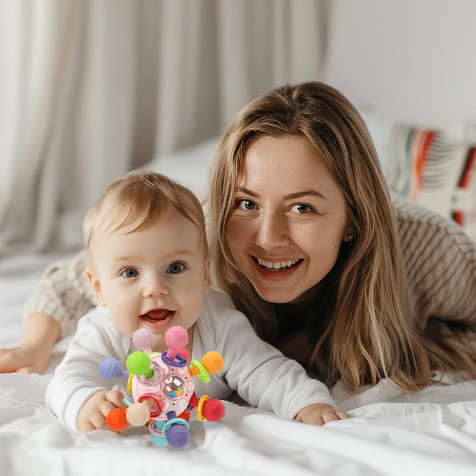 CAHILON baby sensory toy, travel-friendly for easy packing.