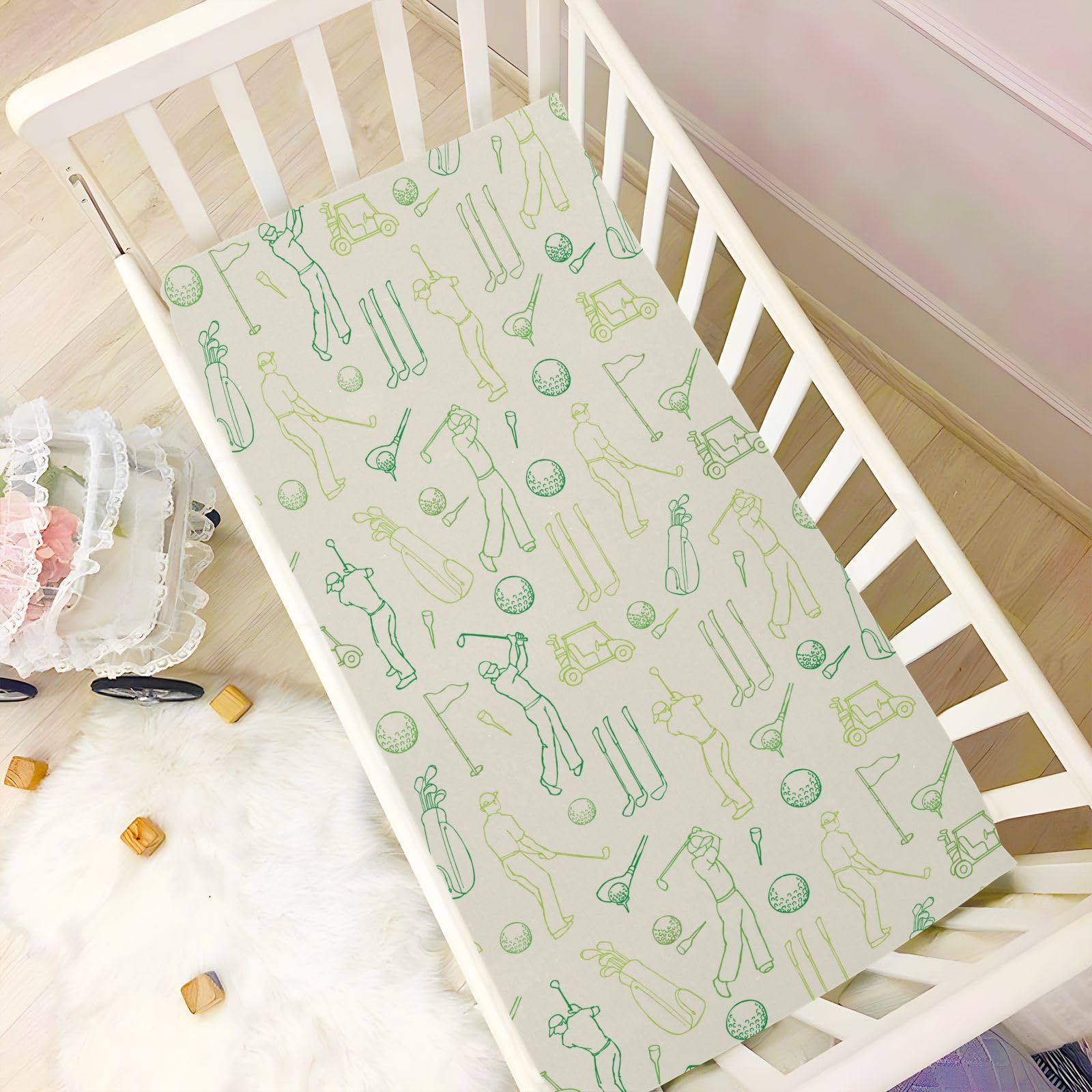 Caihoyu crib sheet is machine washable for easy cleanup.