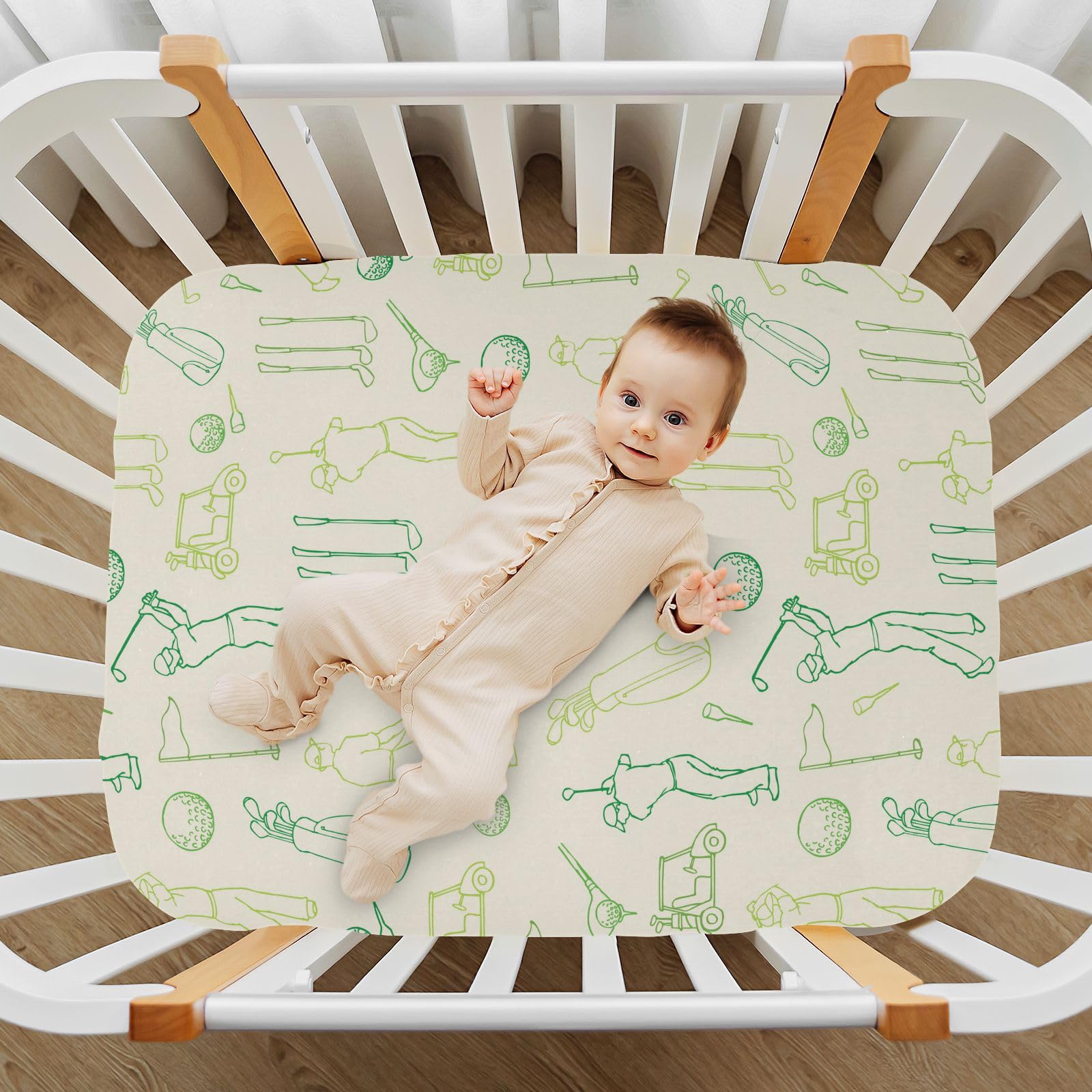 Caihoyu two-size design fits standard crib and playard mattresses.