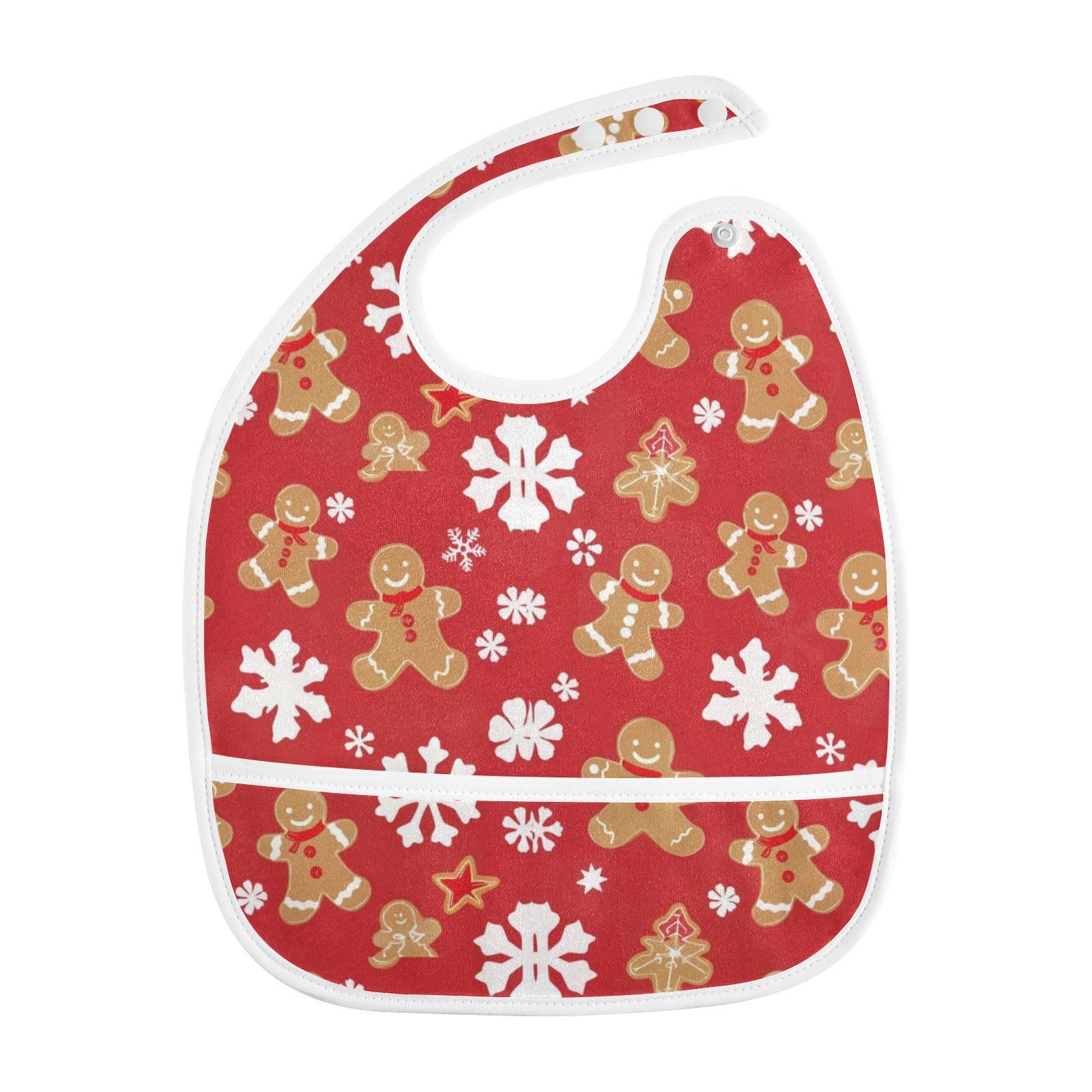 Caikeny bib back strap with adjustable closure for a snug fit as baby grows
