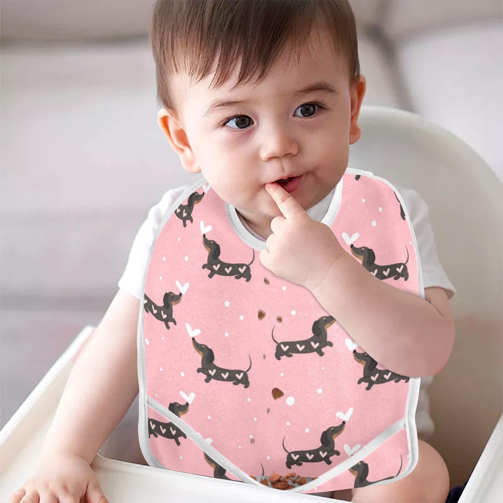 Caikeny two-pack baby bib set for boys and girls.