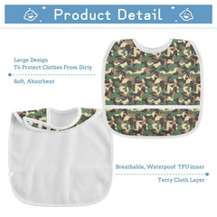 Caikeny bib with TPU middle layer stays dry while feeding.