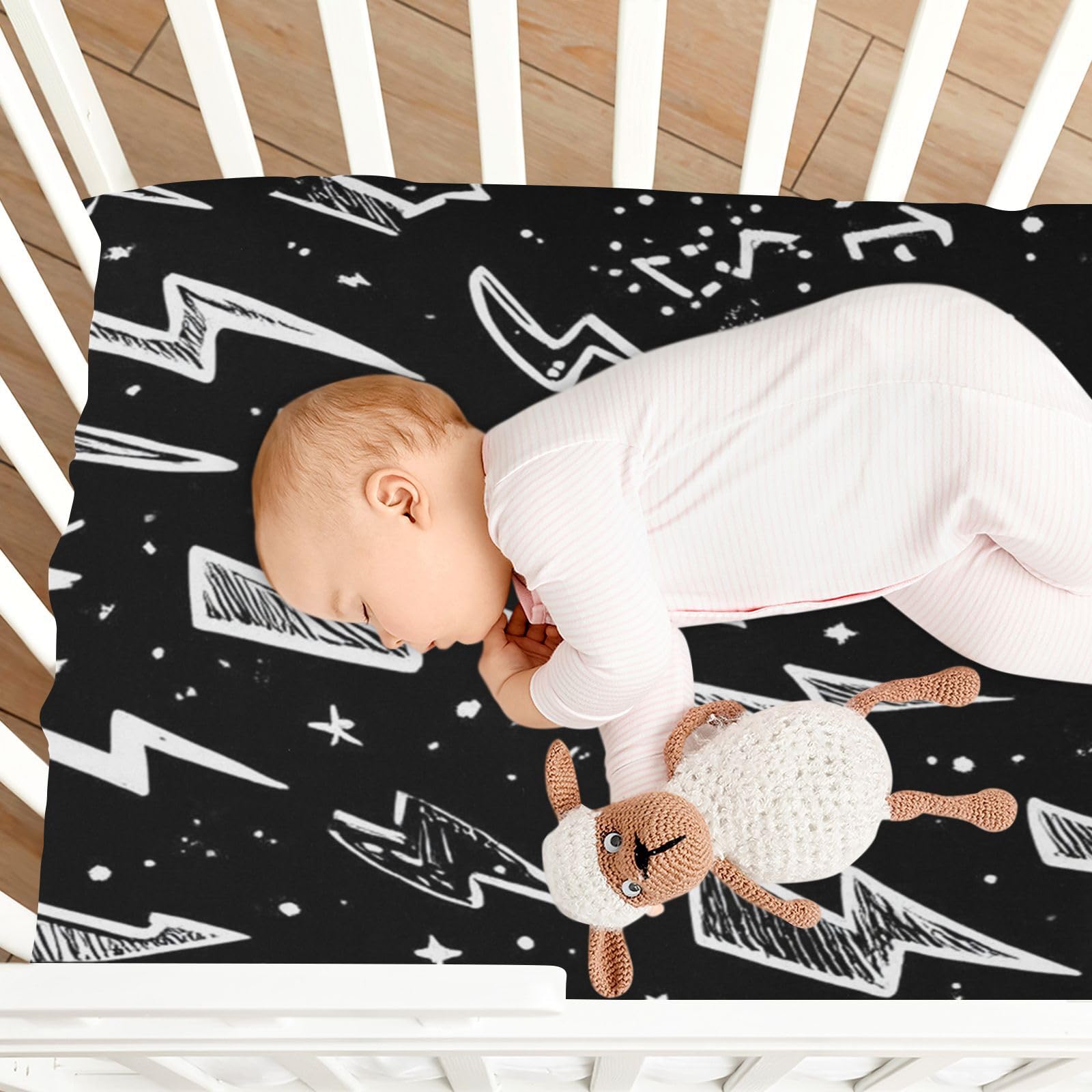 Caikeny easy-care crib sheet is machine washable