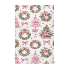 Caikeny fitted crib sheet with Christmas wreath pattern for a cozy nursery