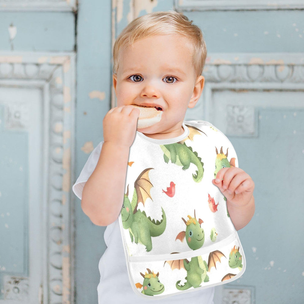 Caikeny soft and comfortable bib for baby wear during feeding.