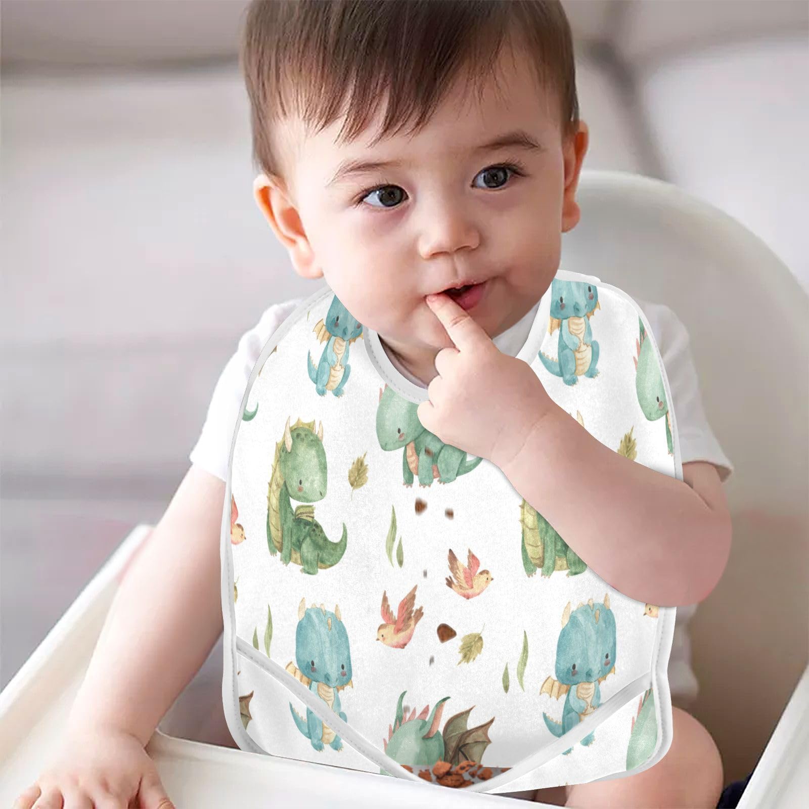 Caikeny two-pack bibs provide practical mess protection for everyday use.