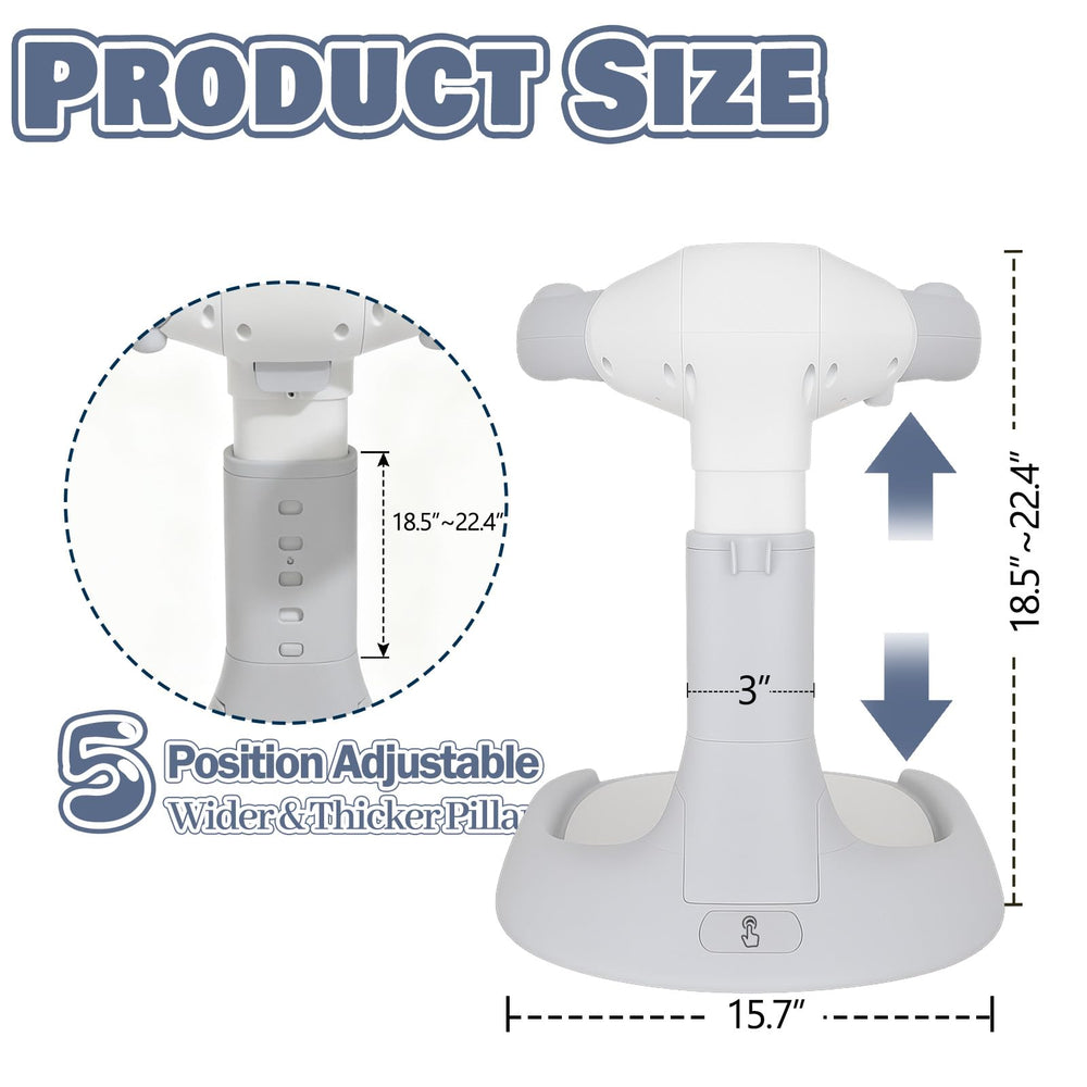 Three-piece design makes assembly fast and tool-free.