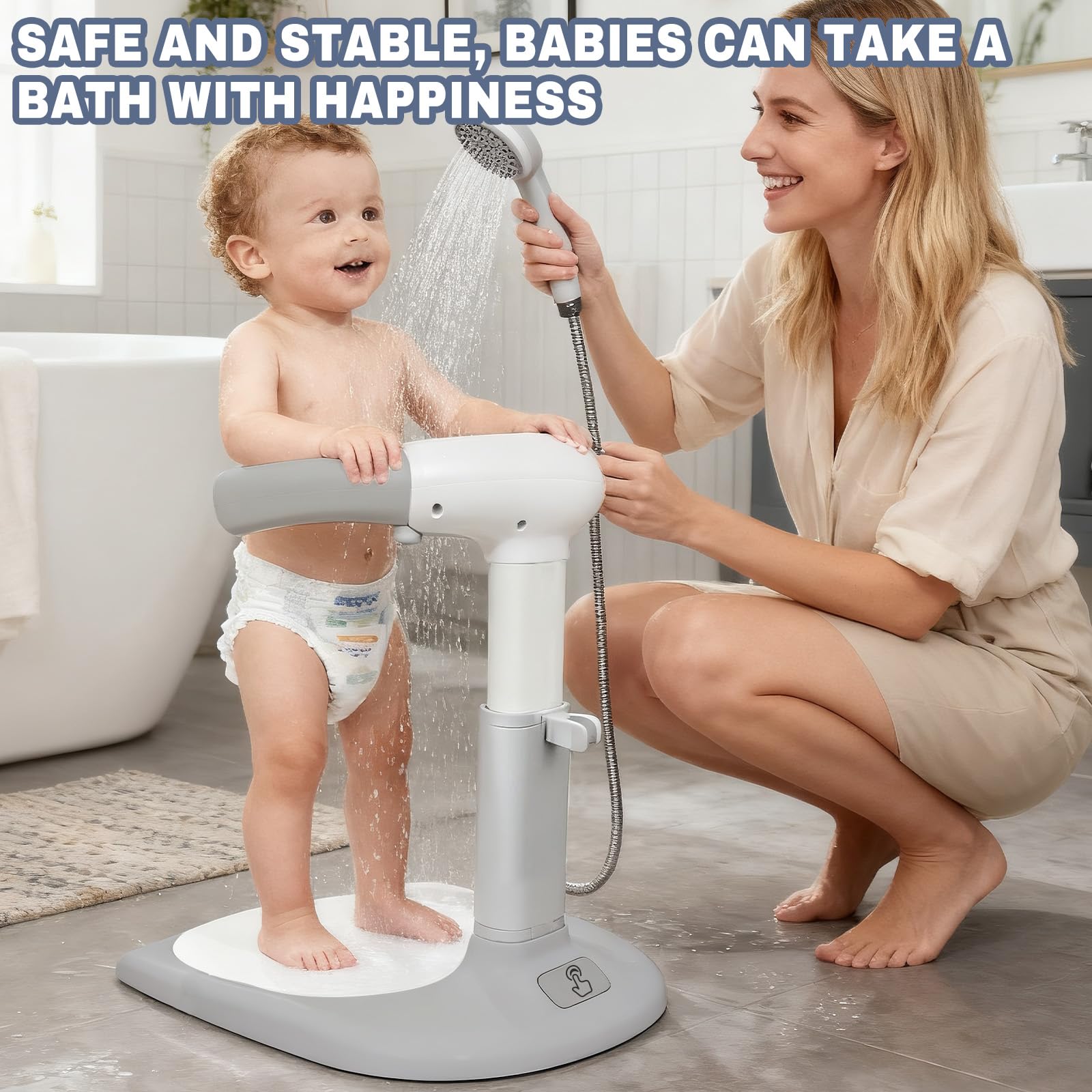Compact, portable stand is a thoughtful gift for new parents.
